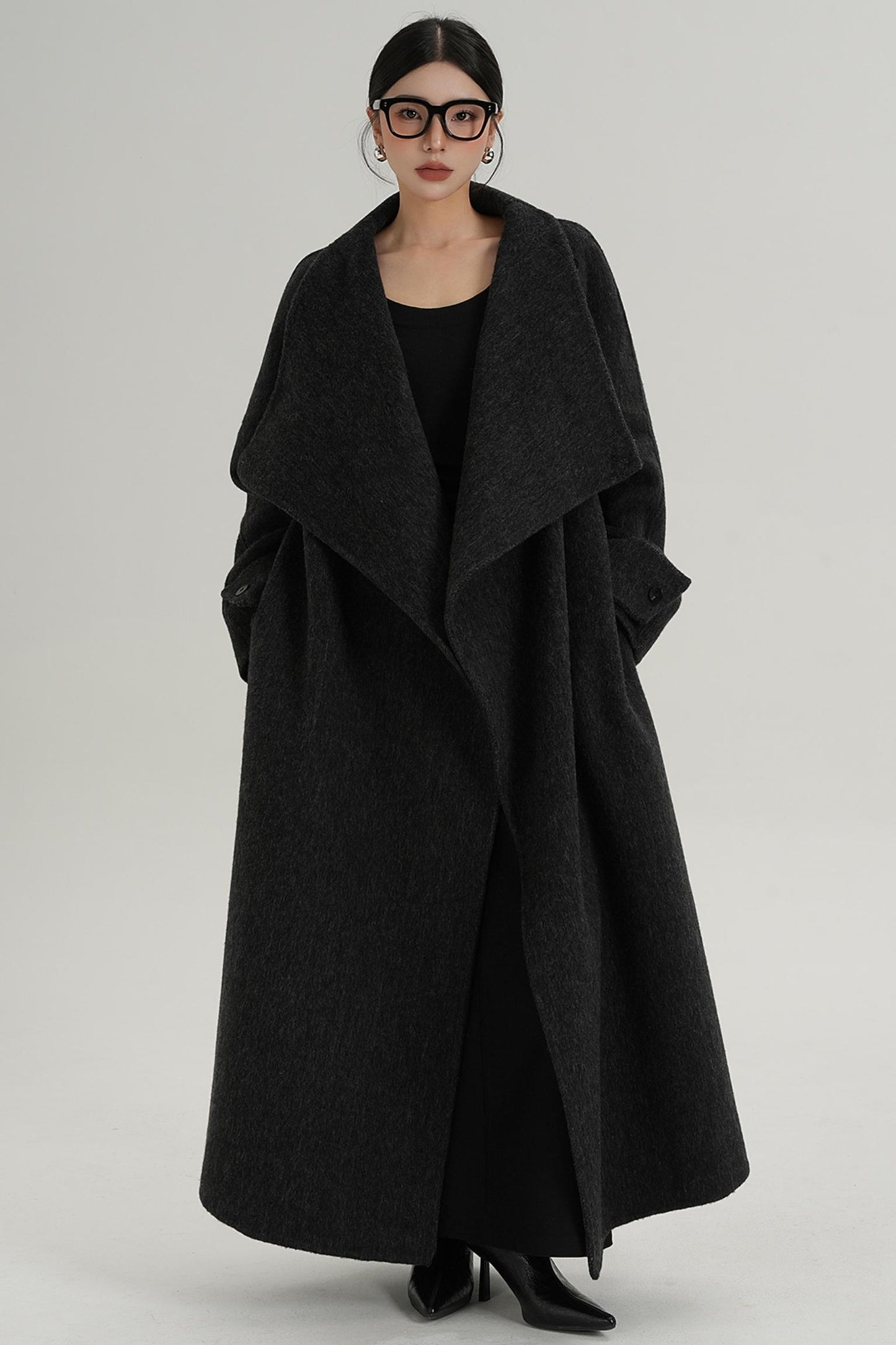 Stand-Up Wool Coat