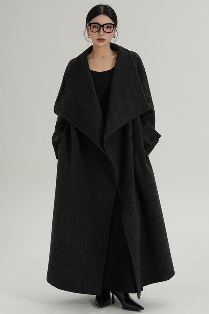 Stand-Up Wool Coat