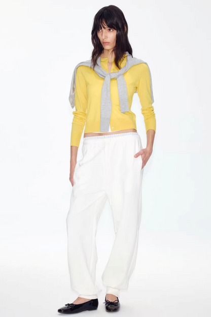 Retro Wool Colorful Cardigan Sweater