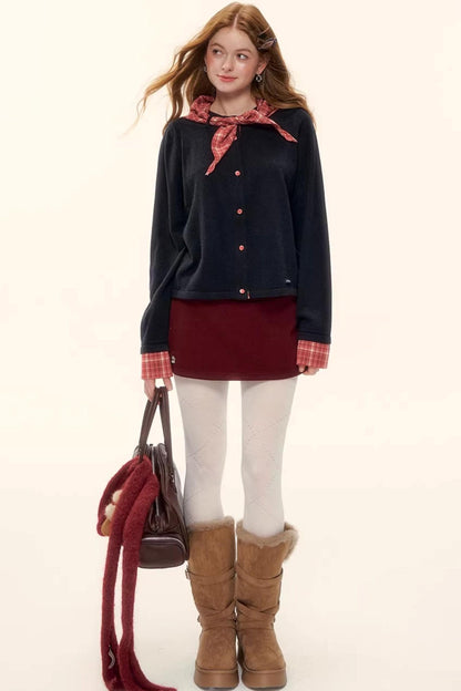 A-Linien-Rock aus Kunstwolle