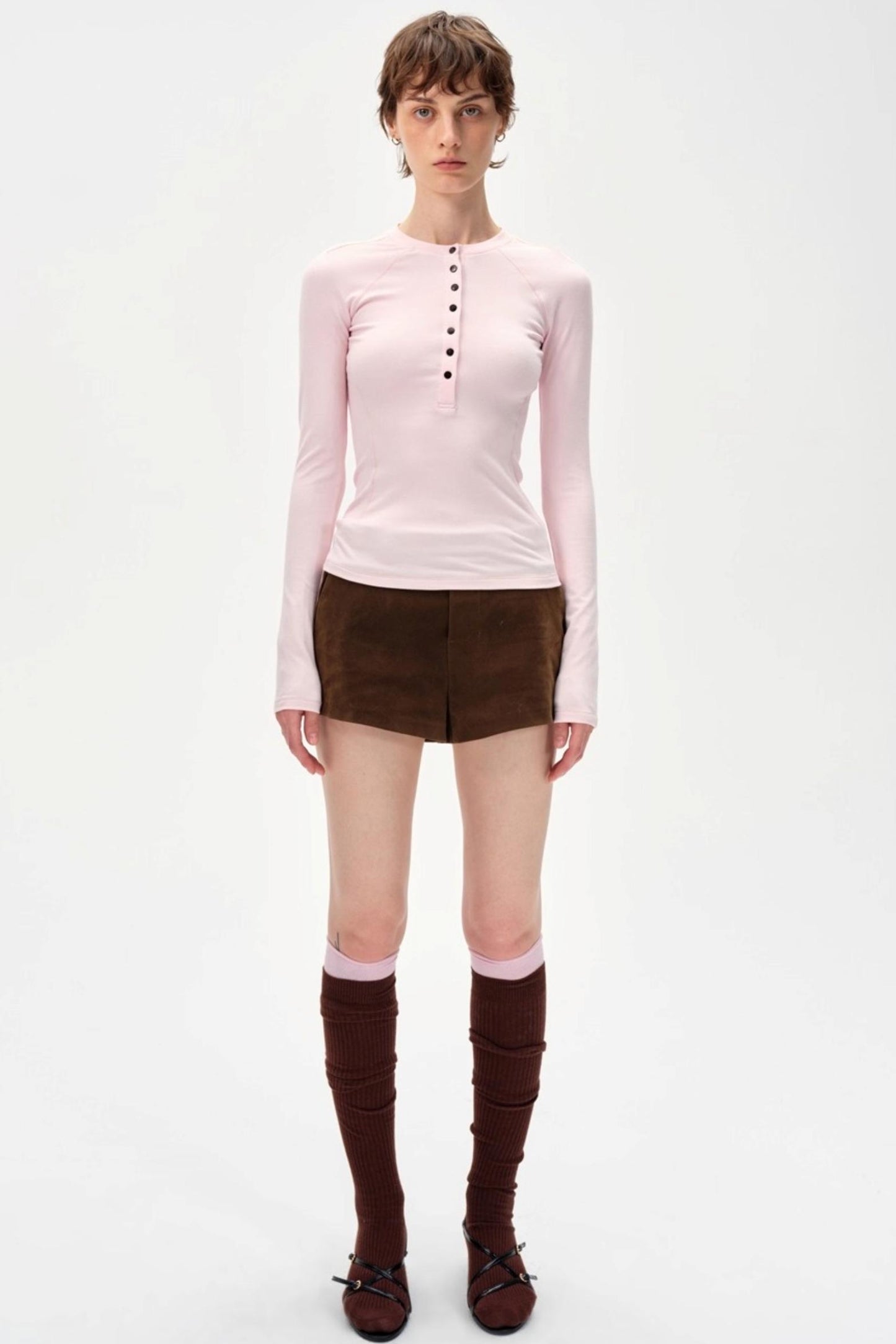 Slimming Simple Solid Color Shirt