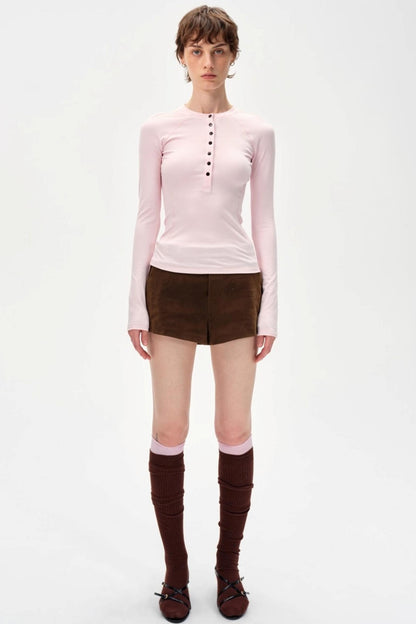 Slimming Simple Solid Color Shirt