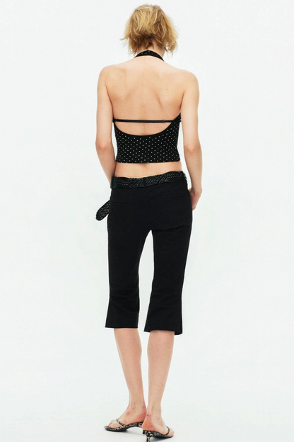 Color-Block Halter Camisole Top