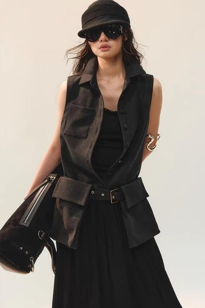 Ink Tone Rhythm Dress