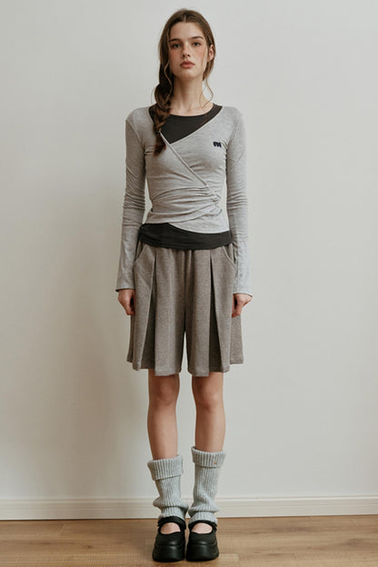 Soft Wool Blend Long-Sleeved Inner Top