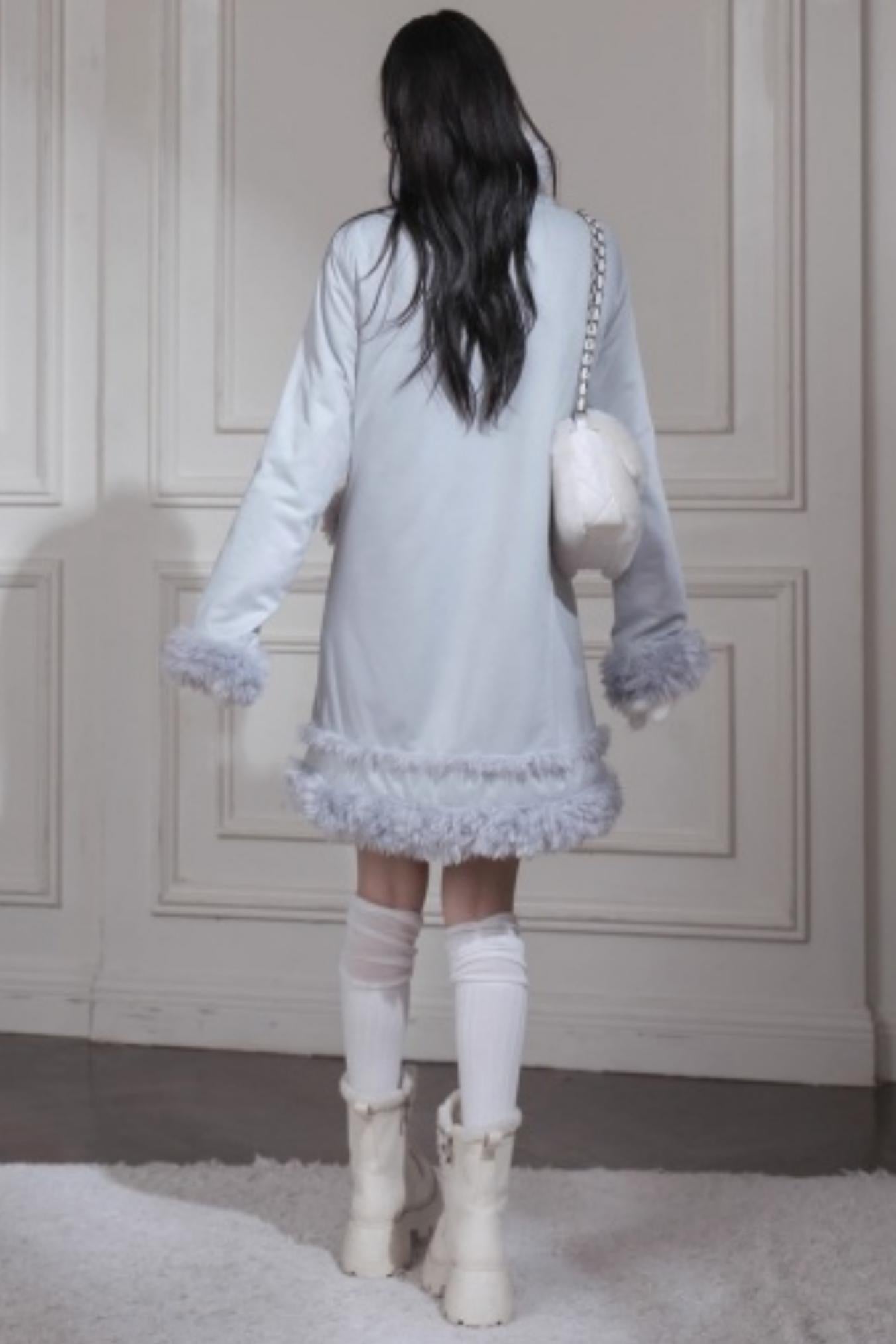 Misty Velvet Fur Coat