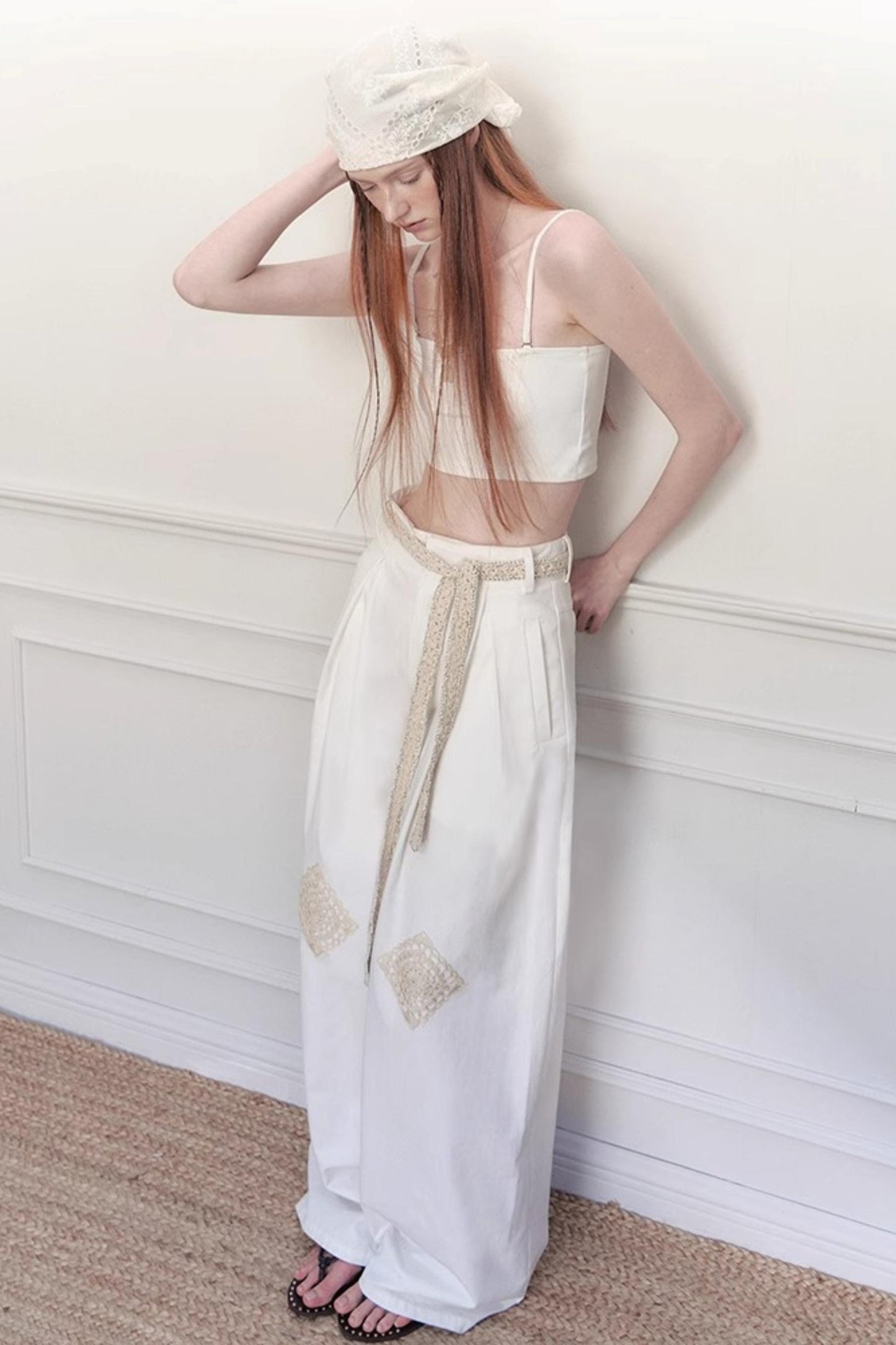 Grandmothers Crochet Wide-Leg Pants