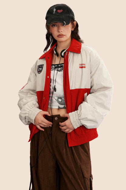 EZEK American Retro gepolsterte Jacke Frauen Herbst und Winter neue lose Outdoor-Bergsteigen lässige Jacke Flut