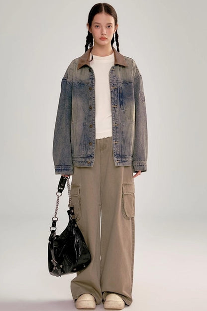 Contrasting Slim Long-Sleeved Top