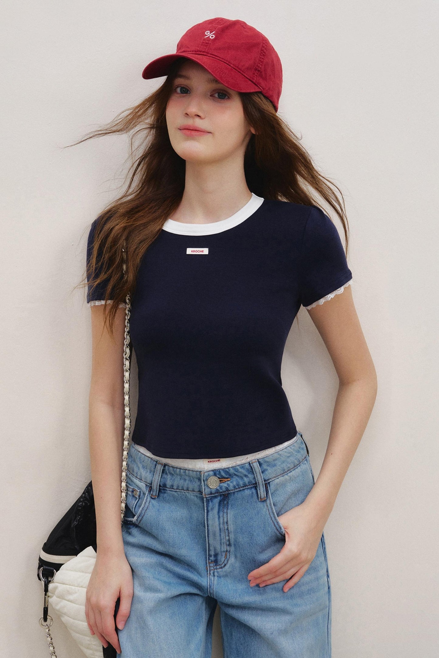 Lace Fusion Backless Top