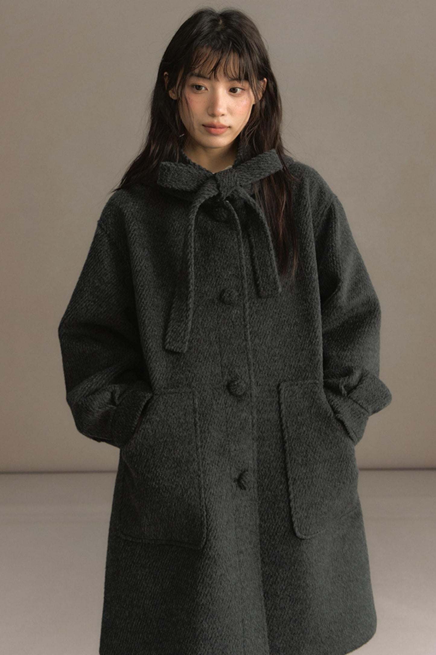 Snow Night Hooded Woolen Jacket