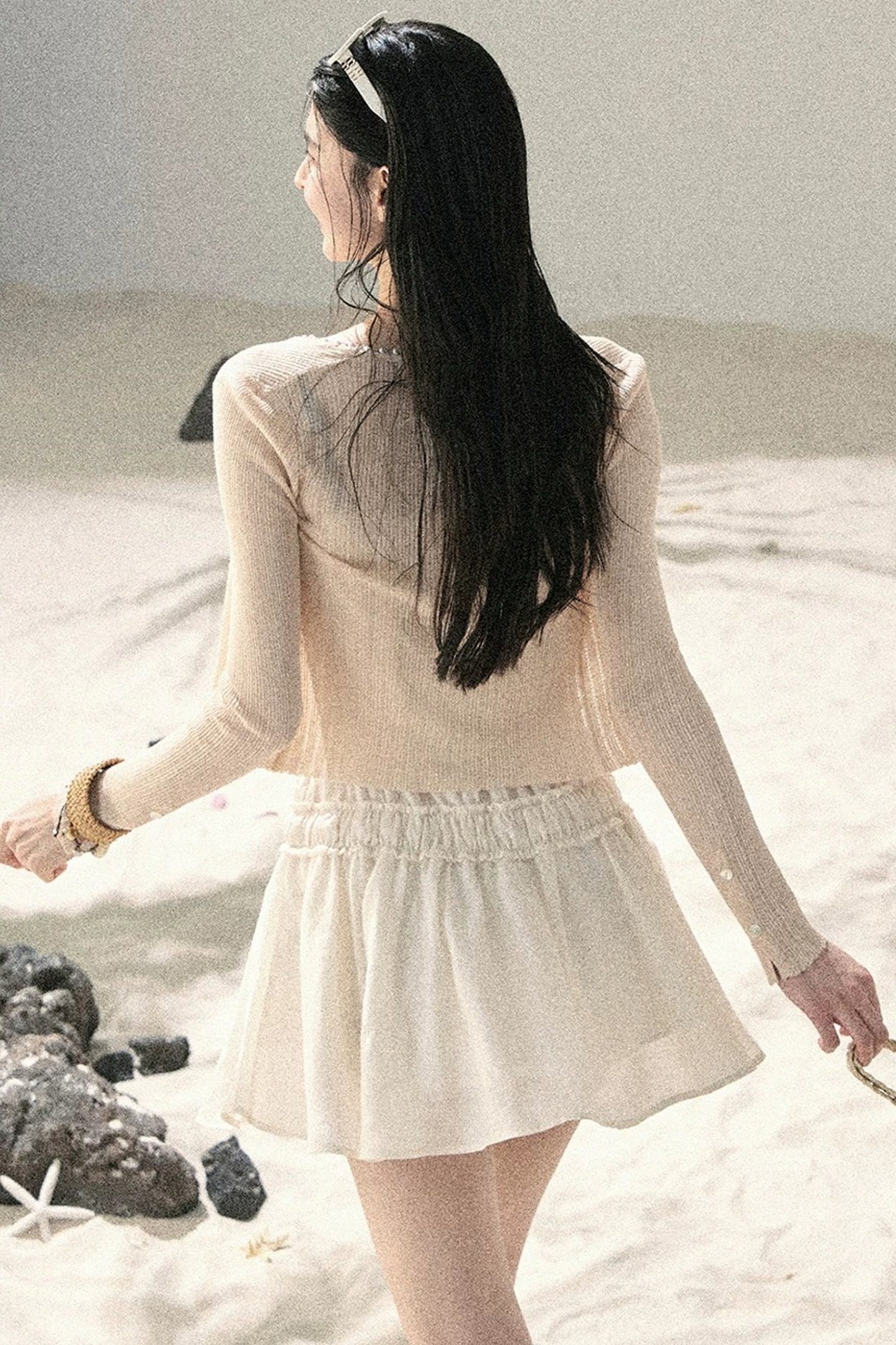 Französisches Sommerkleid mit Trägern