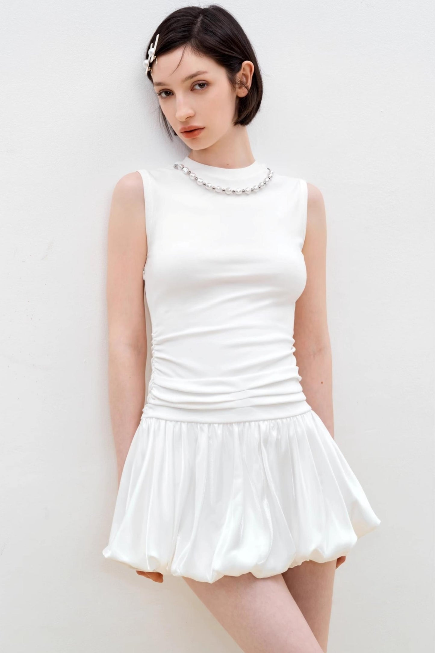 Summer Pearl White Dress