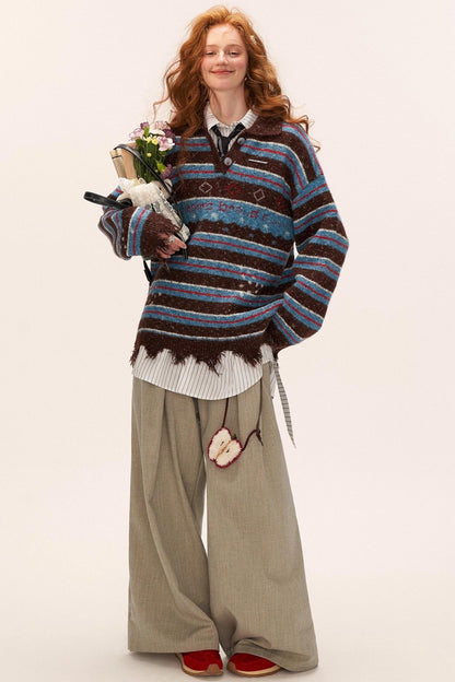 Long Striped Long Sleeve Shirt