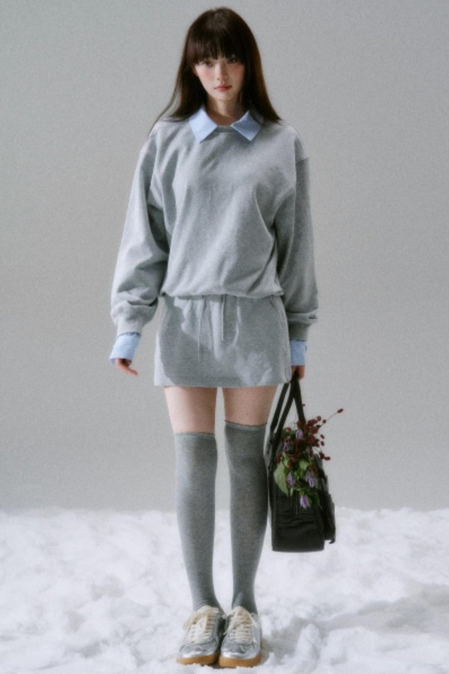 Brilliant Season Sweatshirt Skirt Set-Up