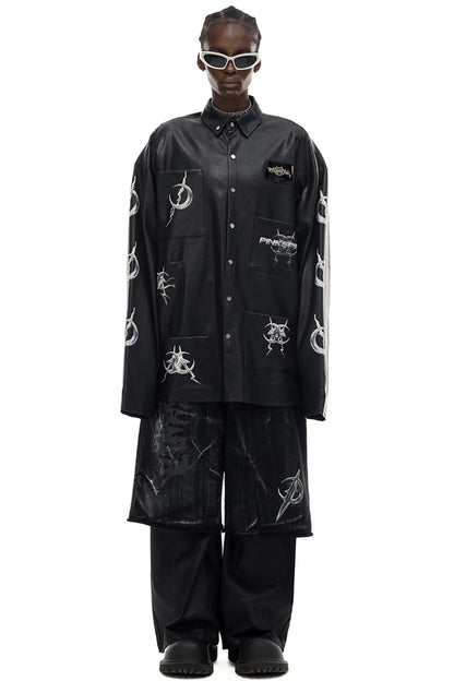 Electric Moon Loose Layered Pants