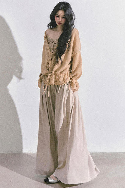 Korean Knit Cardigan & Top Set-Up