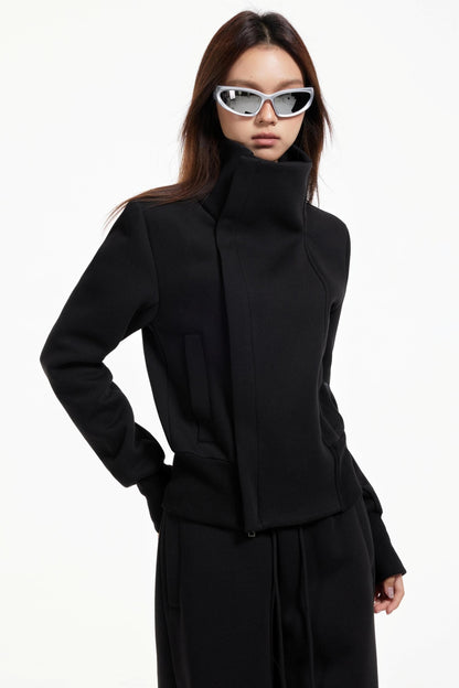 High Collar Slim Jacket Set-Up