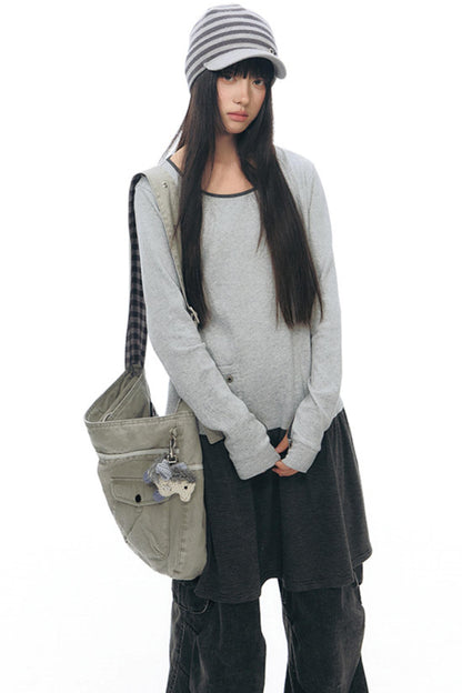 Striped Knit Baseball Cap