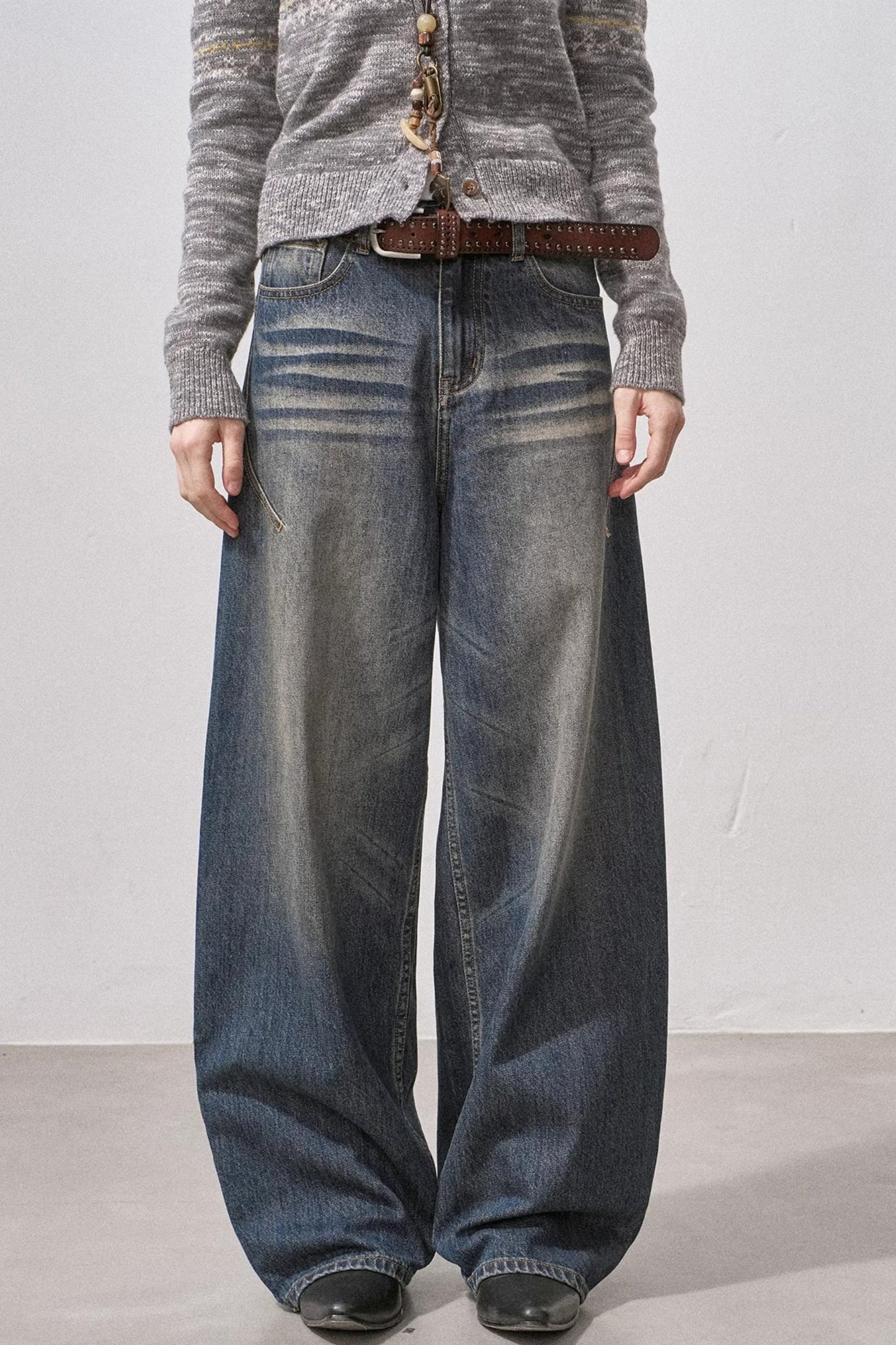 Seamless Whiskered Vintage Jeans