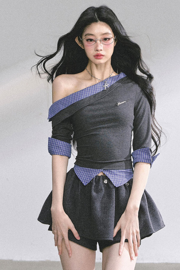 Gray Tone Striped T-Shirt