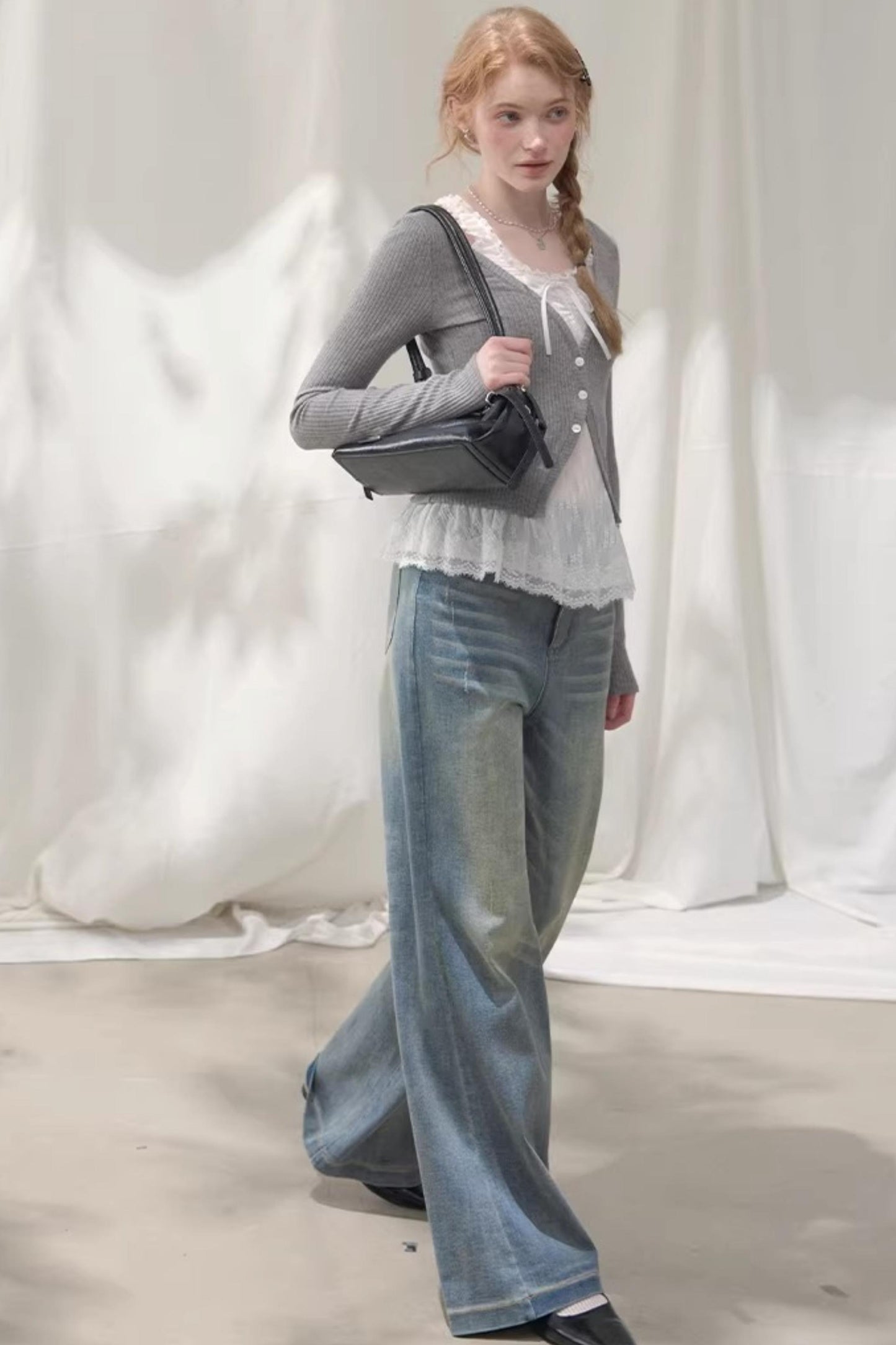 Flower Melody Lace Knit Cardigan