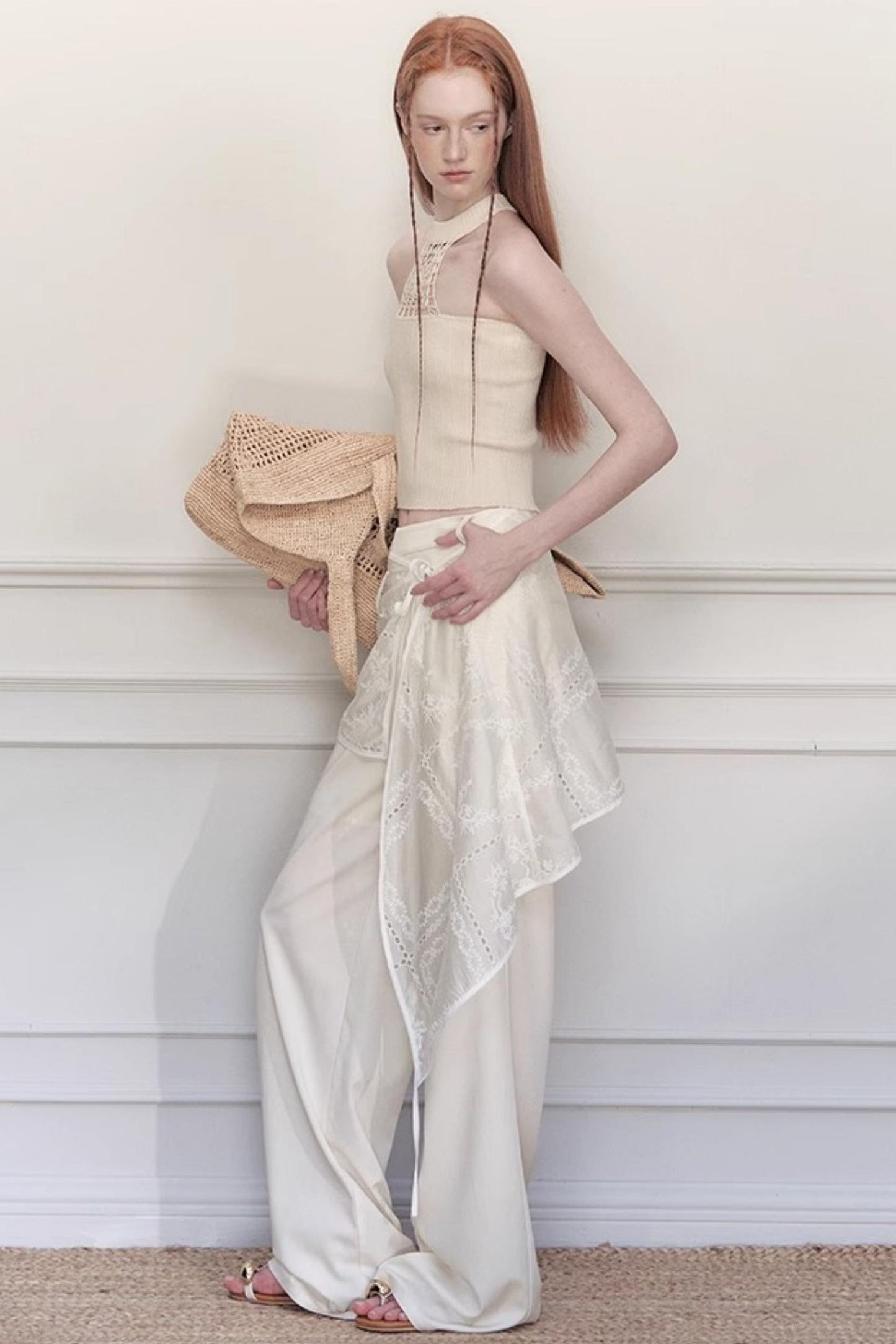 Weave Knit Bustier Top