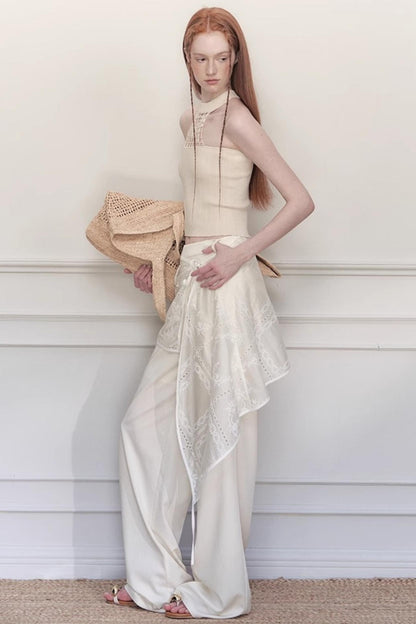 Weave Knit Bustier Top