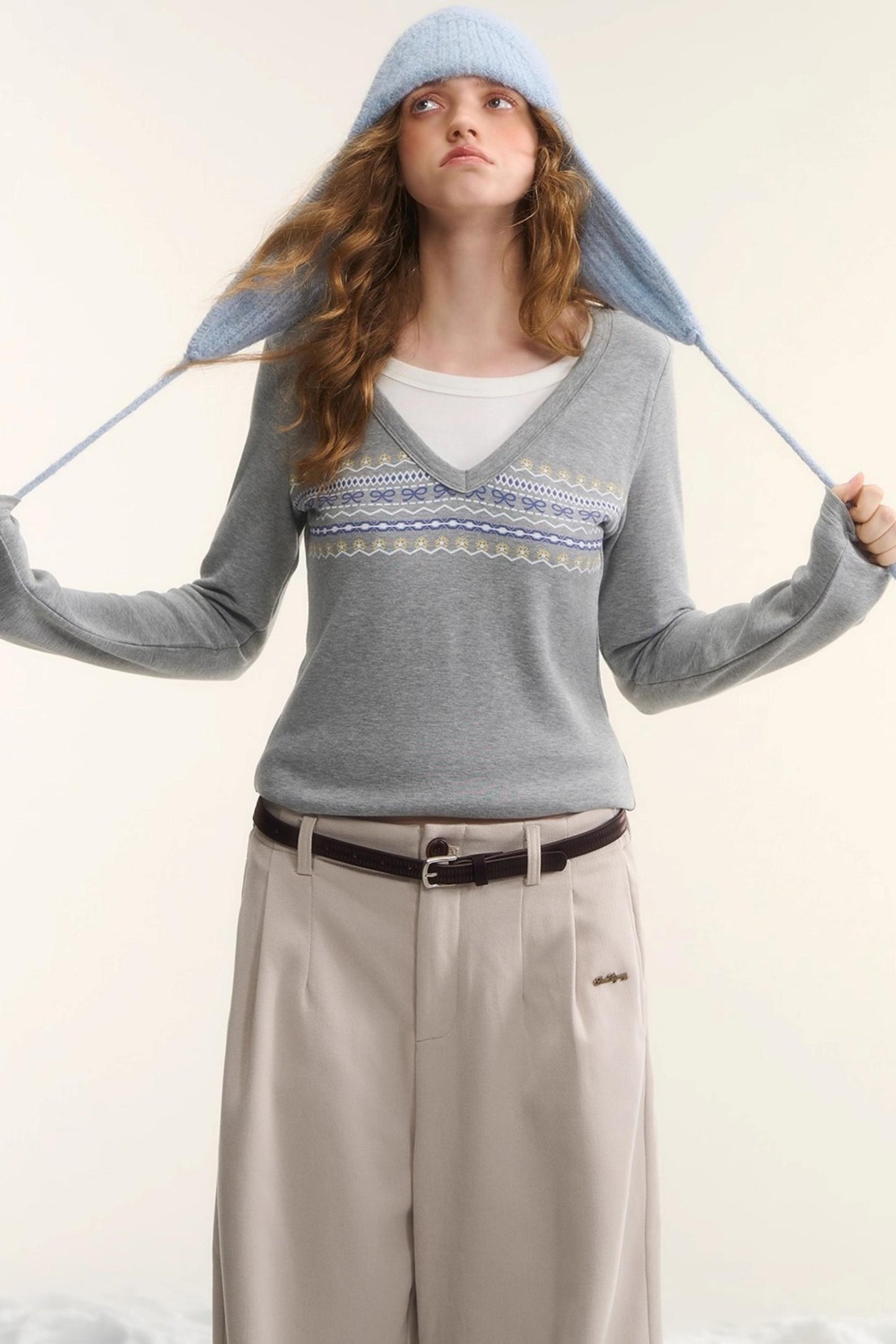 Fair Isle Two-Piece Top