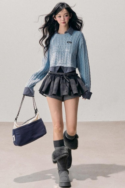 Plaid Annie Waltz Skirt