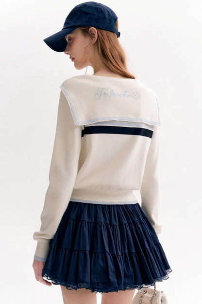 Ballet Lace Puffy A-Line Short Skirt