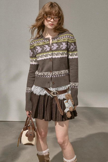 Flying Sparrow Button Knit Cardigan