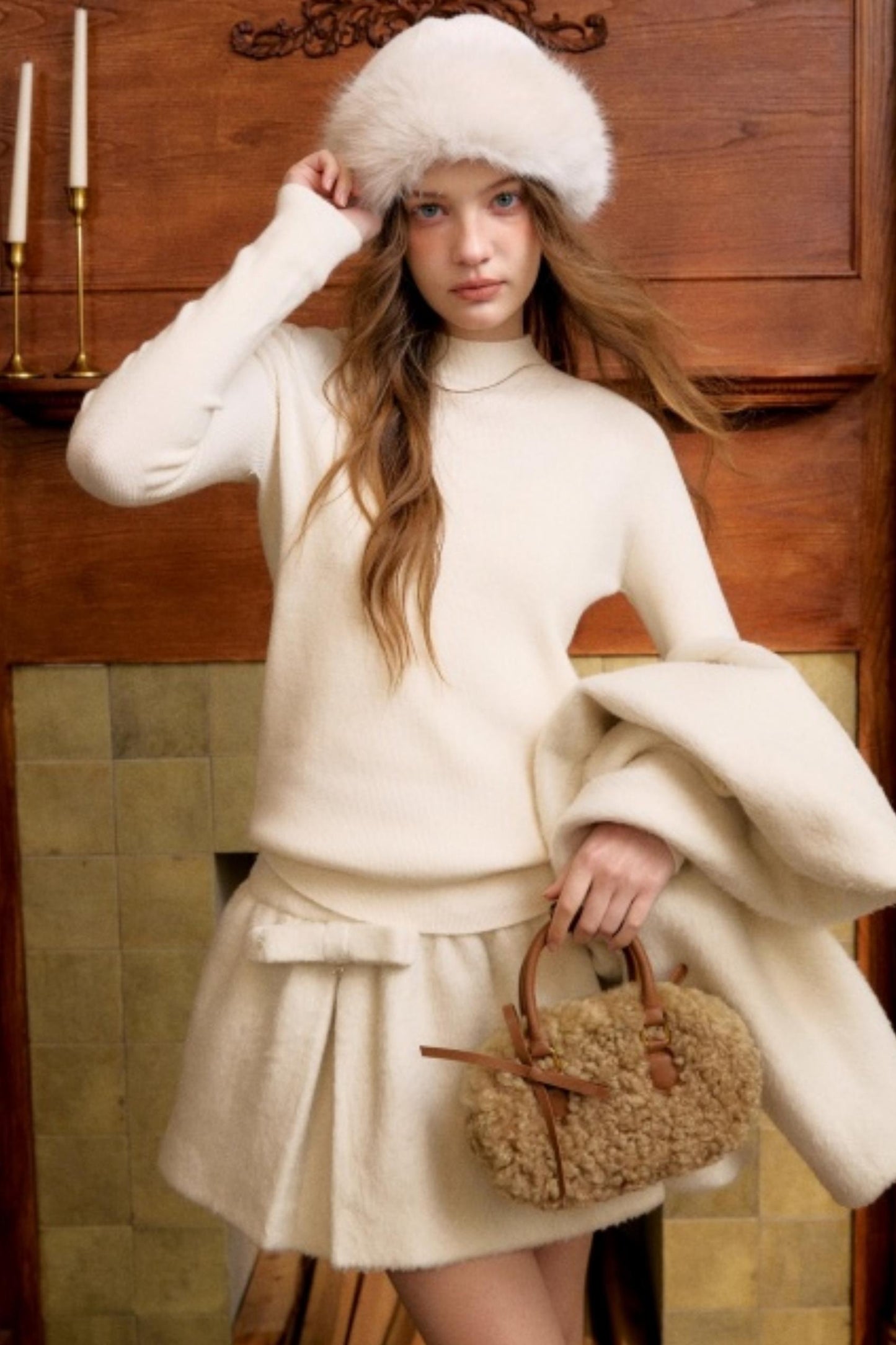 Romantic French Wool Jacket Suit Set-Up