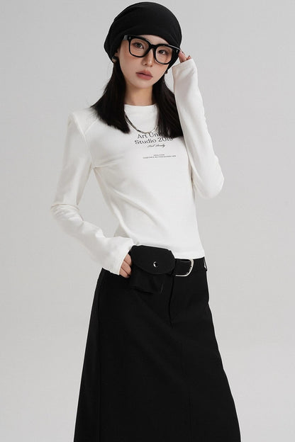 Letter Crew Neck T-Shirt