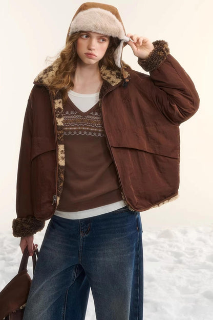 Reversible Fair Isle Fleece Jacket Set