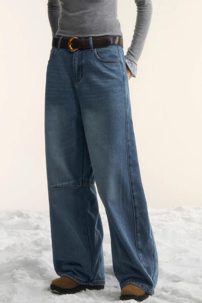 Blue Fleece-Lined Scimitar Pants