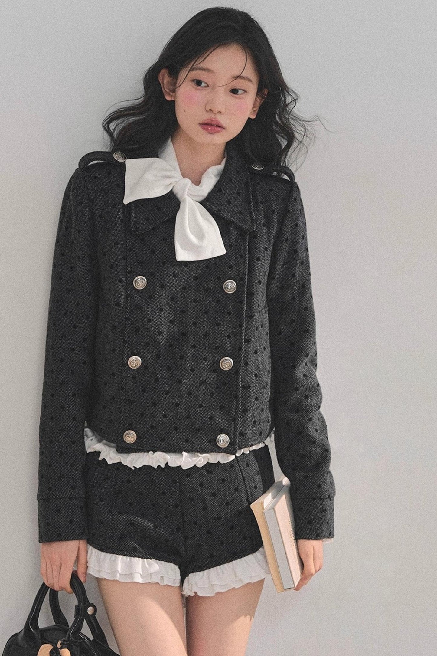 Memory's Reef Wool Polka Dot Suit Set-Up