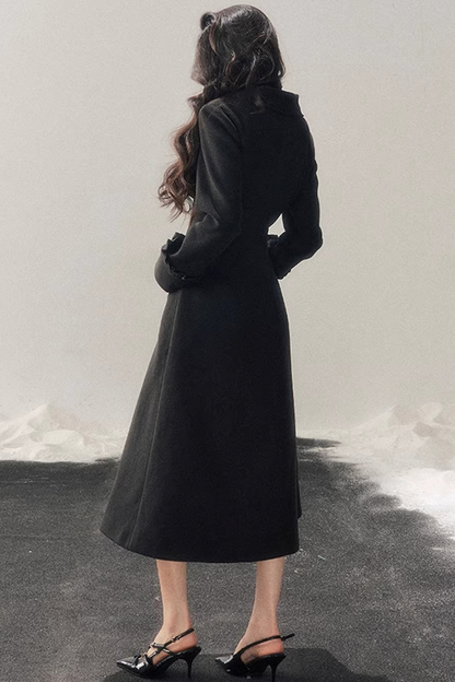 Hepburn Quilted Woolen Coat