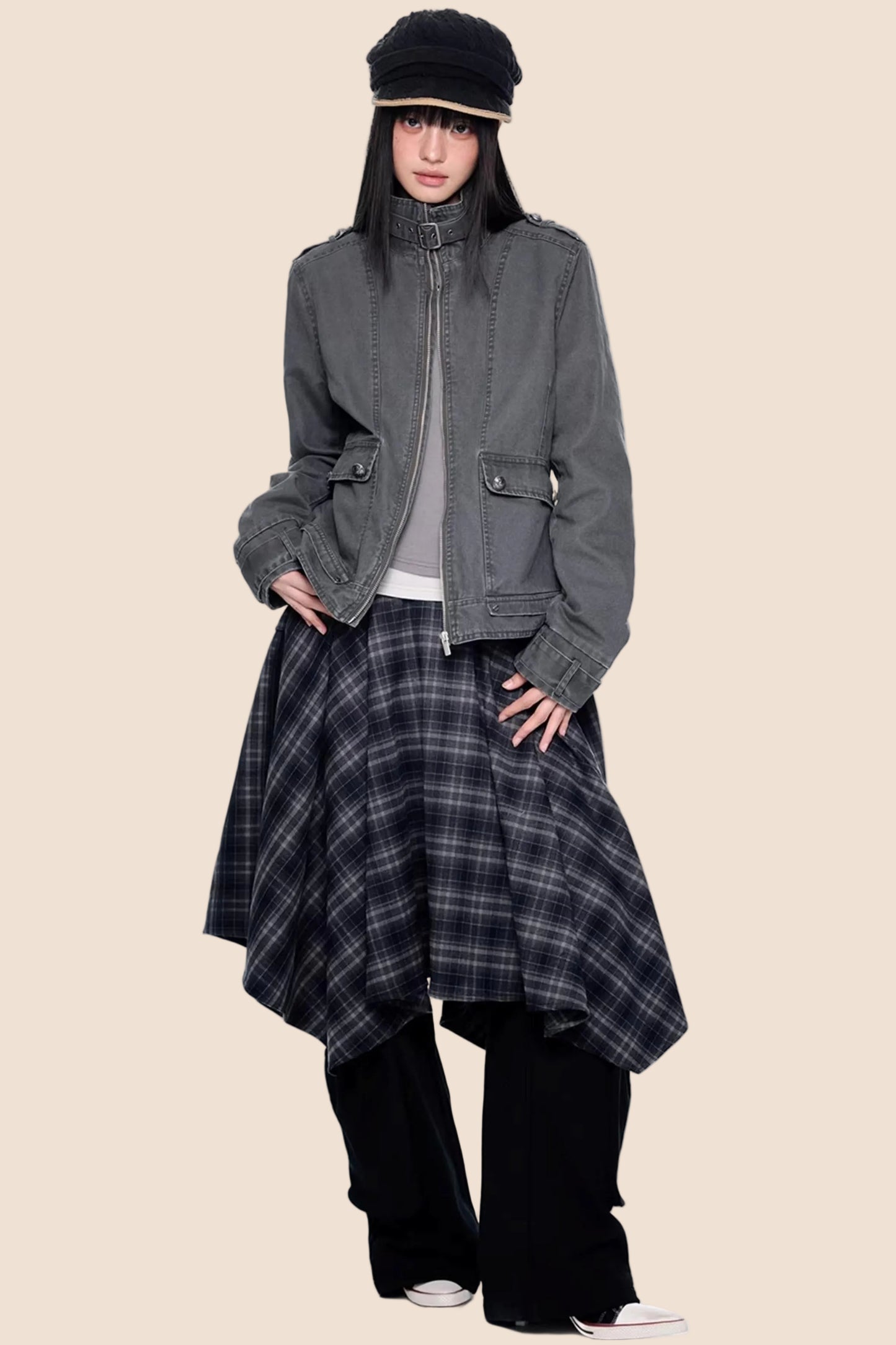 Washed Vintage Workwear Jacket