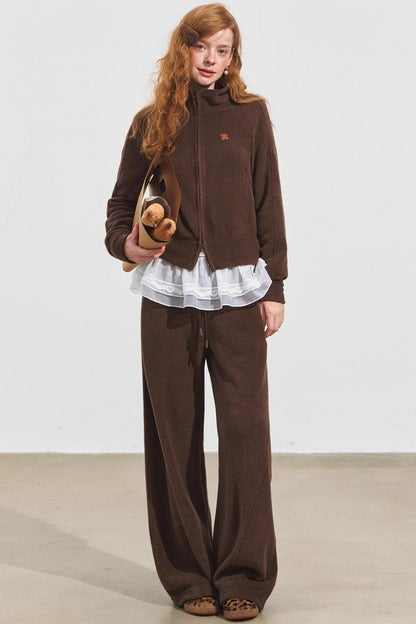 Rice Fleece Zip Jacket Set-Up