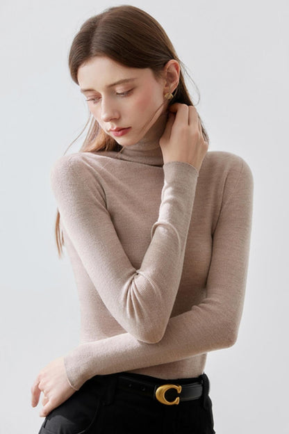 High Neck Knit Base Layer Sweater