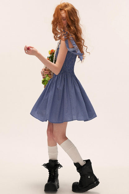 French Striped Bow Sundress