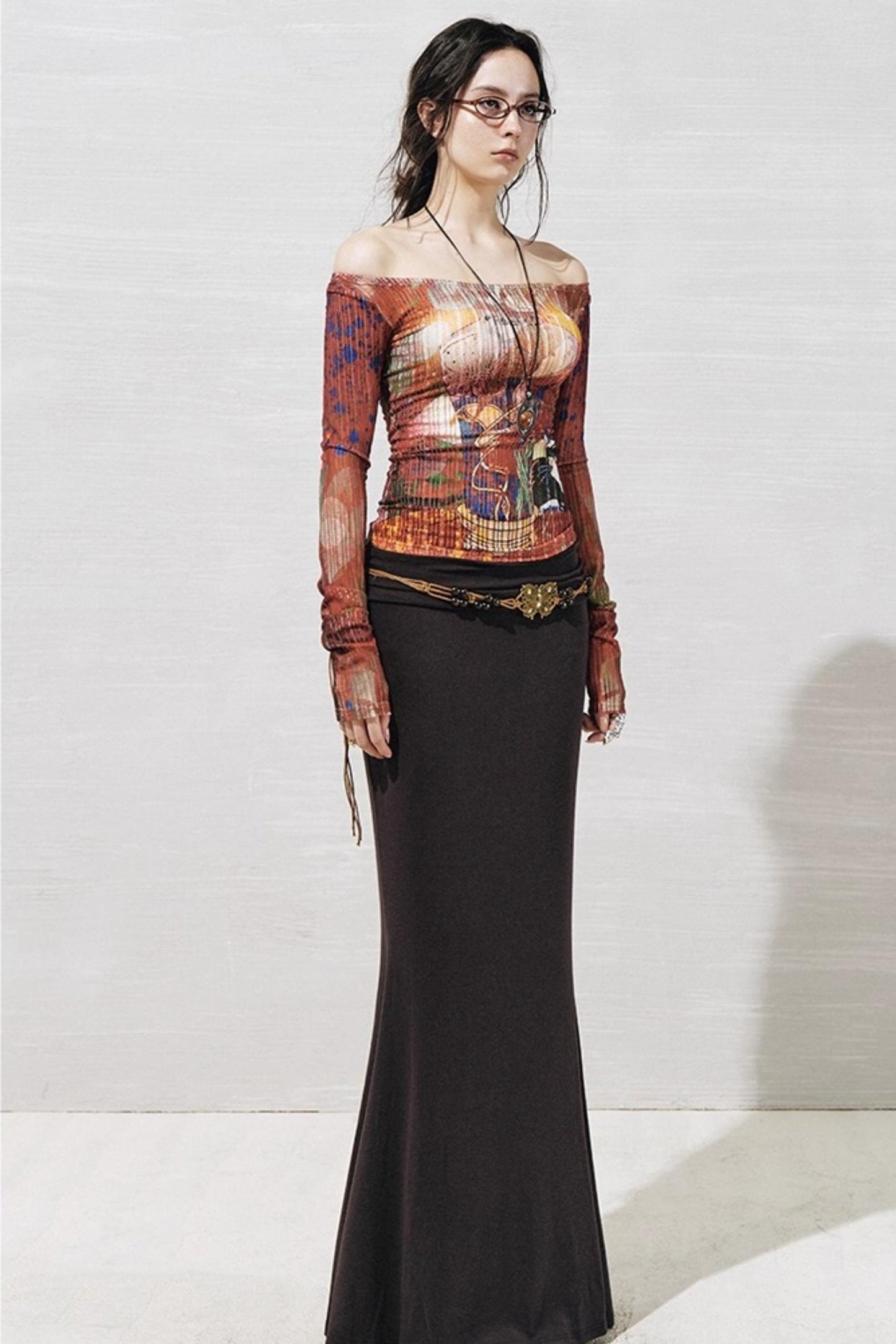 Floral One-Shoulder Base Layer