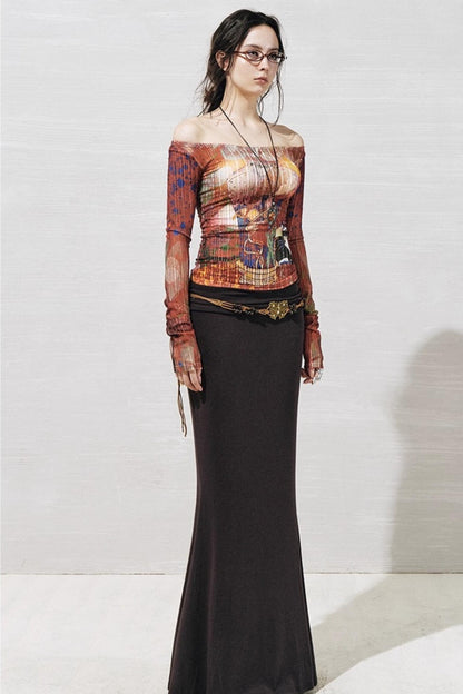 Floral One-Shoulder Base Layer