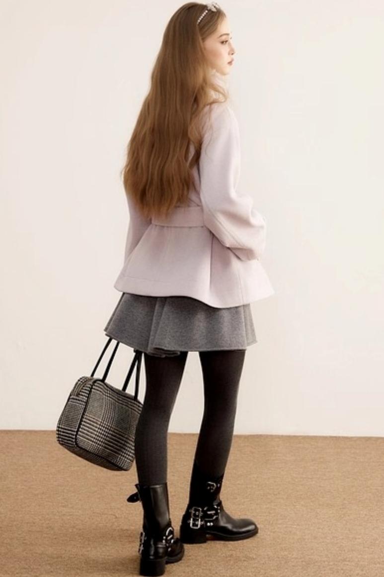 Woolen Mid-Length Winter Plush Wool Coat