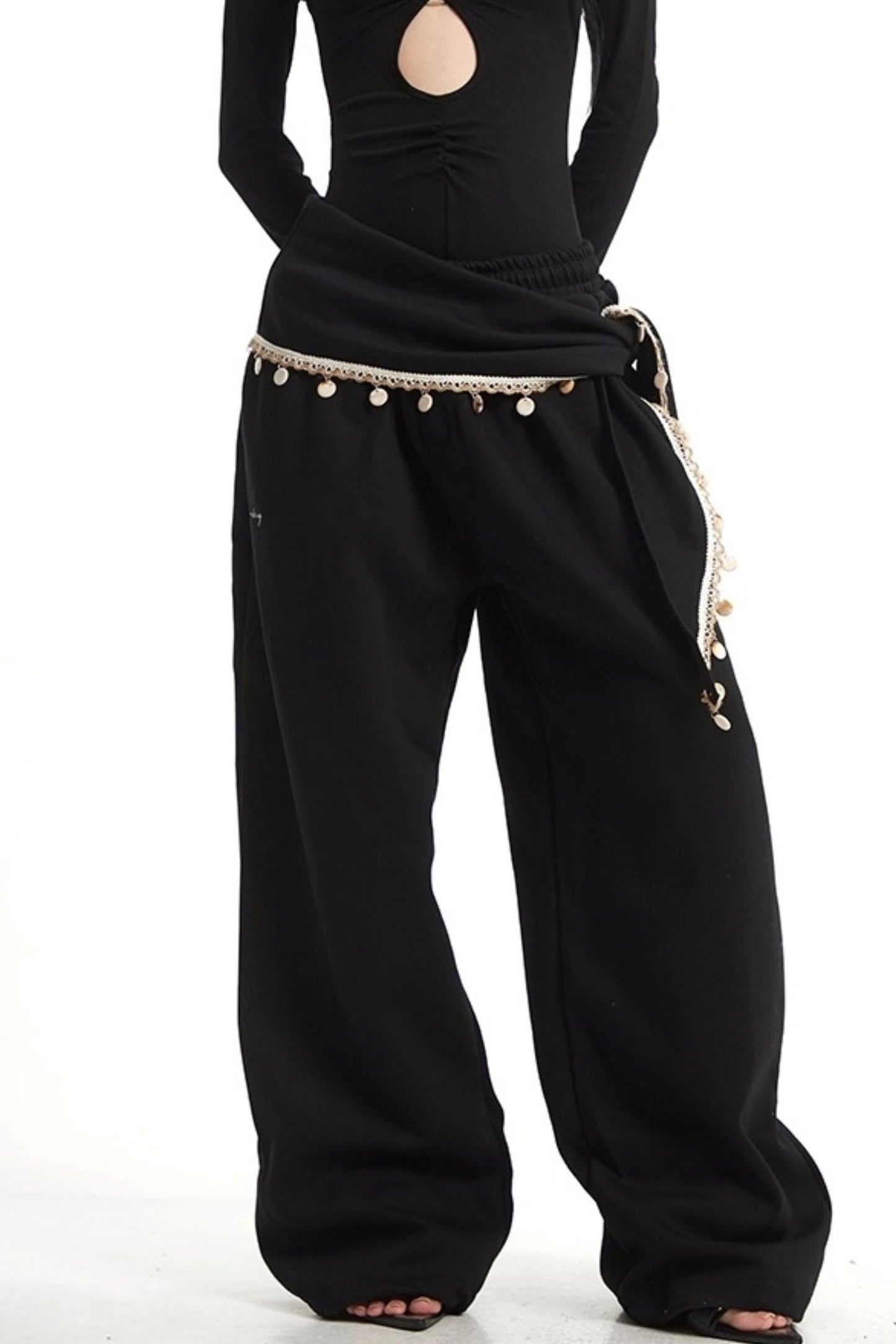 Wide-Leg Sweatpants