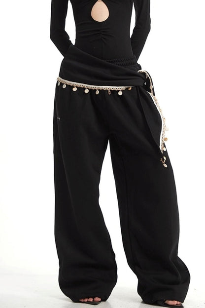 Wide-Leg Sweatpants