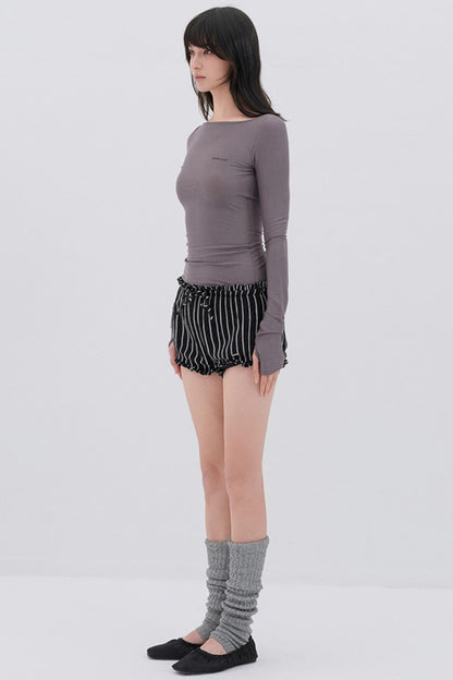 Soft Fleece Striped Pants