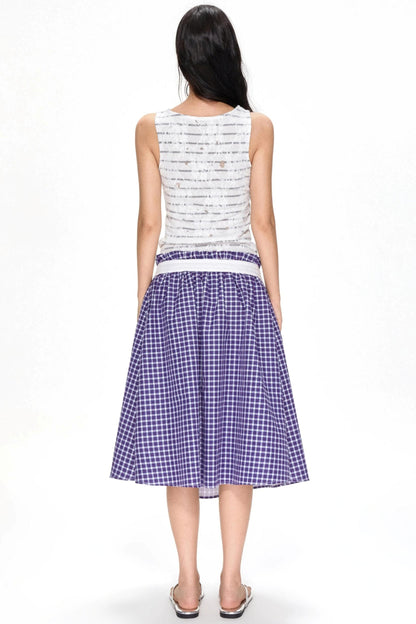 Chic Striped Lace Camisole