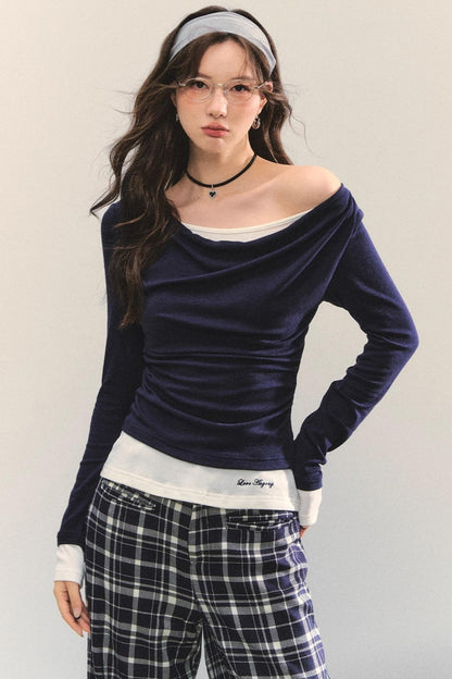 Swing Slim Fit Patchwork T-Shirt